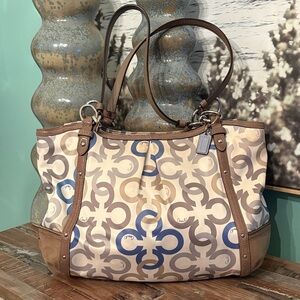 Coach Alexandra signature Sateen Shoulder Bag beautiful condition